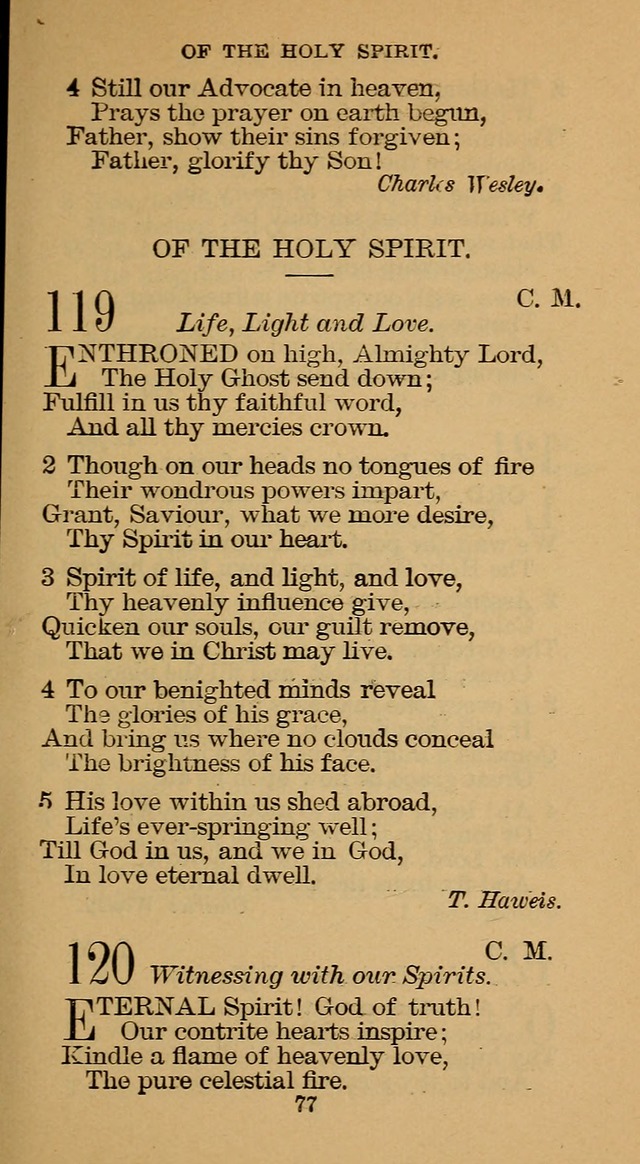 The Hymn Book of the Free Methodist Church page 79