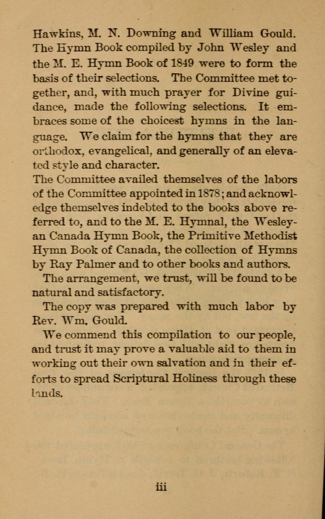 The Hymn Book of the Free Methodist Church page xii