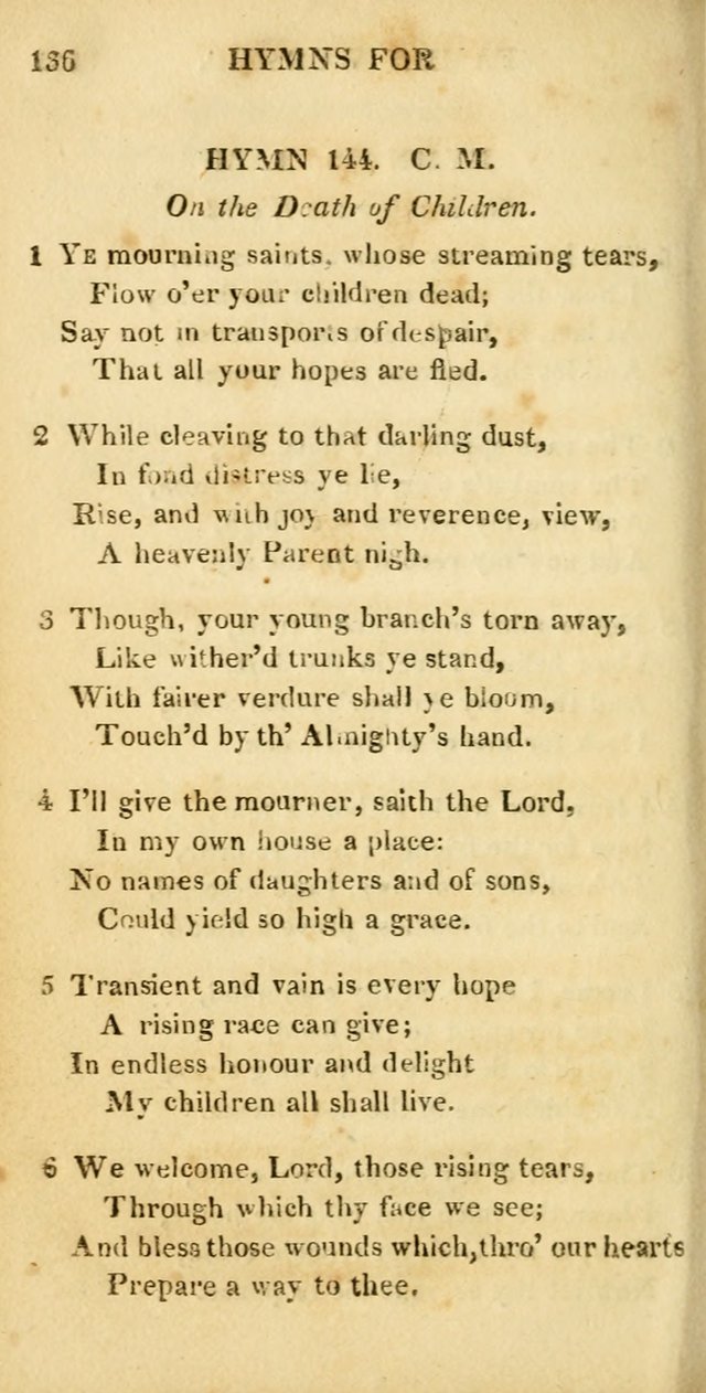 Hymns for Family Worship, with Prayers for Every Day in the Week (2nd ed.) page 136