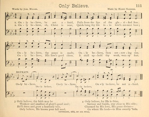 Happy Greetings: a Collection of Choice Original Hymns and Tunes page 111