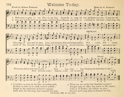 Happy Greetings: a Collection of Choice Original Hymns and Tunes page 124