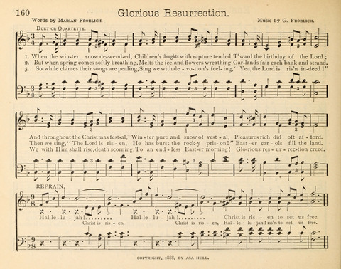 Happy Greetings: a Collection of Choice Original Hymns and Tunes page 160