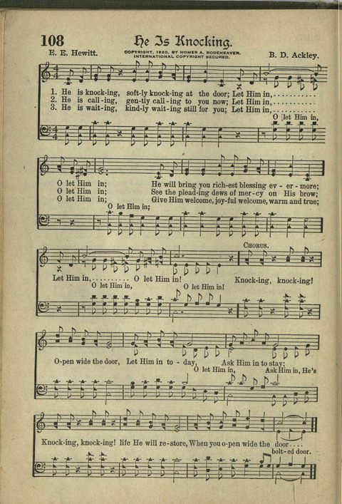 Harvest Hymns: Singable Gospel Songs page 108