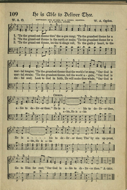Harvest Hymns: Singable Gospel Songs page 109