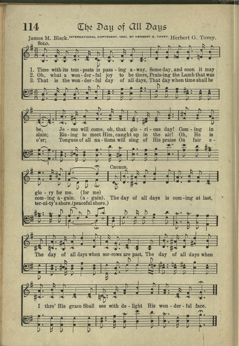 Harvest Hymns: Singable Gospel Songs page 114