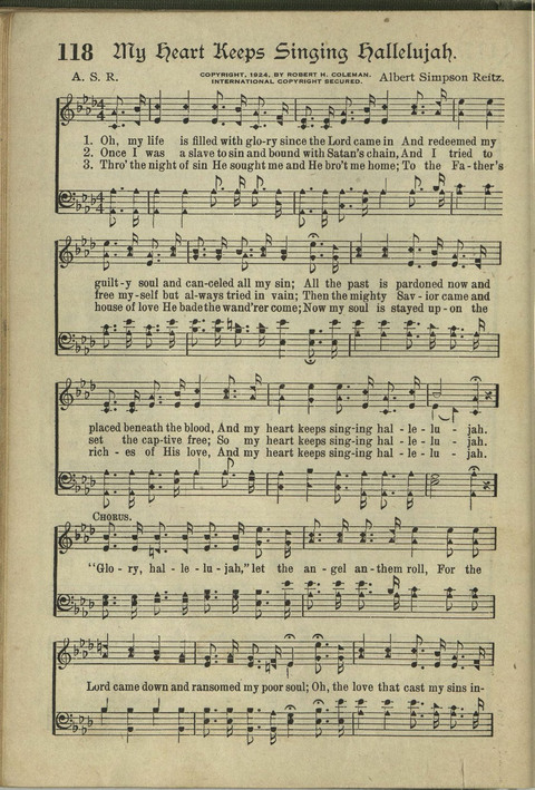 Harvest Hymns: Singable Gospel Songs page 118