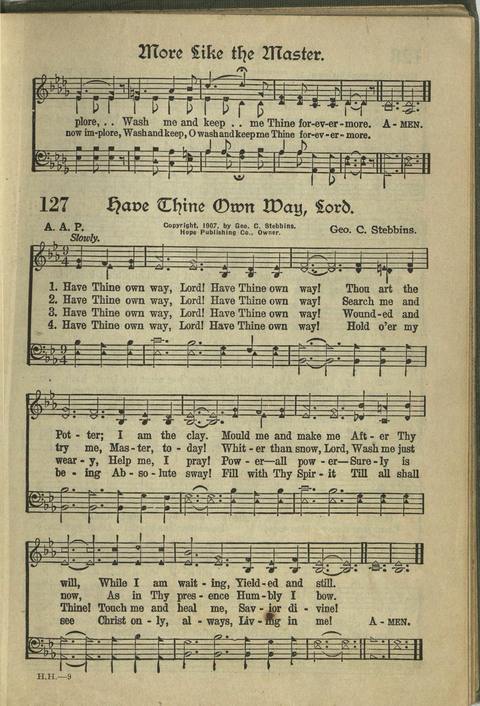 Harvest Hymns: Singable Gospel Songs page 127