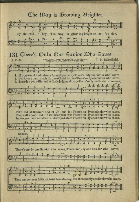 Harvest Hymns: Singable Gospel Songs page 131