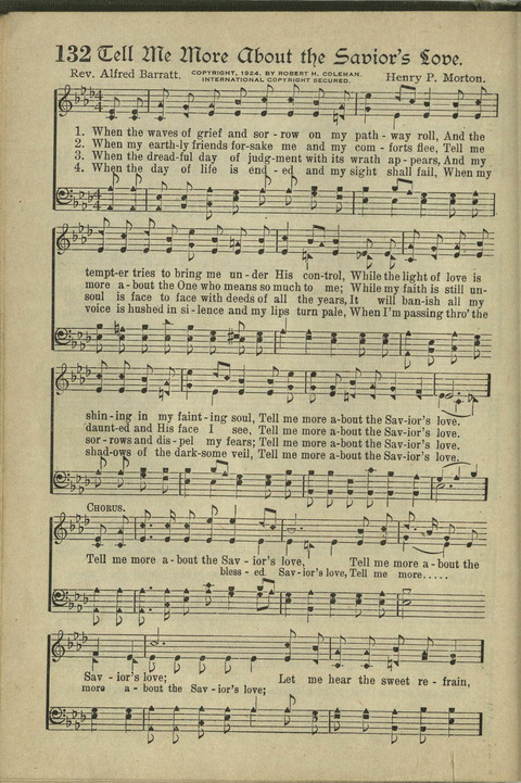 Harvest Hymns: Singable Gospel Songs page 132