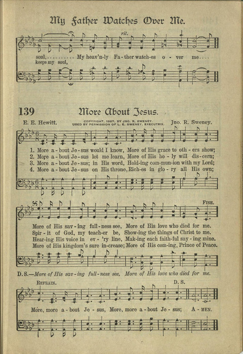 Harvest Hymns: Singable Gospel Songs page 139