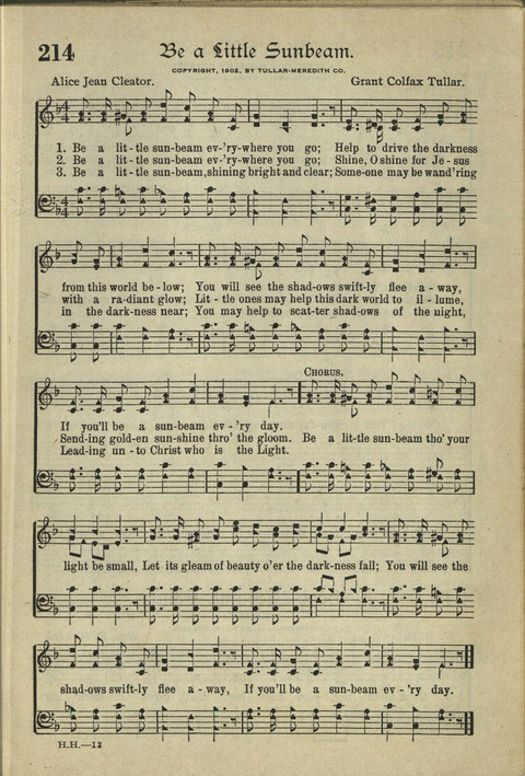 Harvest Hymns: Singable Gospel Songs page 191