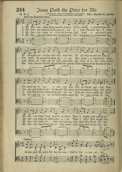 Harvest Hymns: Singable Gospel Songs page 218