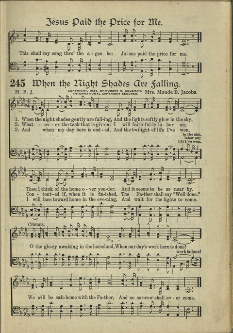 Harvest Hymns: Singable Gospel Songs page 219