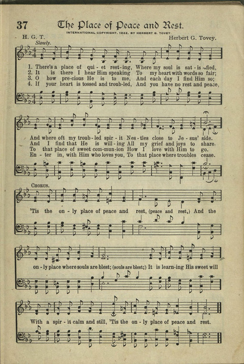 Harvest Hymns: Singable Gospel Songs page 37