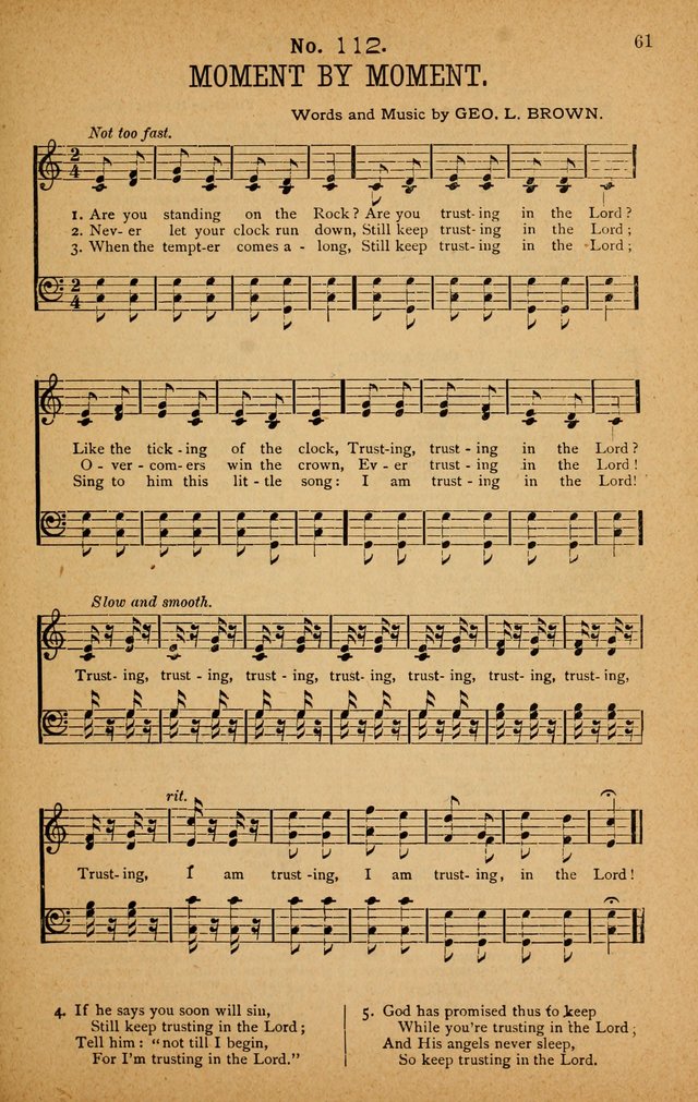 The Highway Hymnal: a choice collection of popular hymns and music, new and old. Arranged for the work in camp, convention, church and home page 61