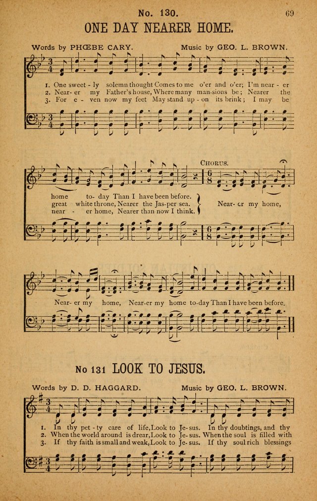 The Highway Hymnal: a choice collection of popular hymns and music, new and old. Arranged for the work in camp, convention, church and home page 69
