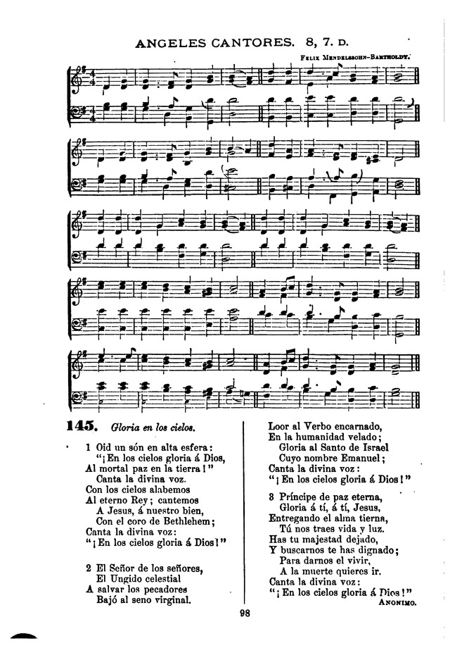 Himnario de la Iglesia Metodista Episcopal page 106