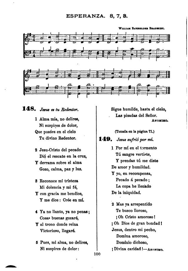 Himnario de la Iglesia Metodista Episcopal page 108