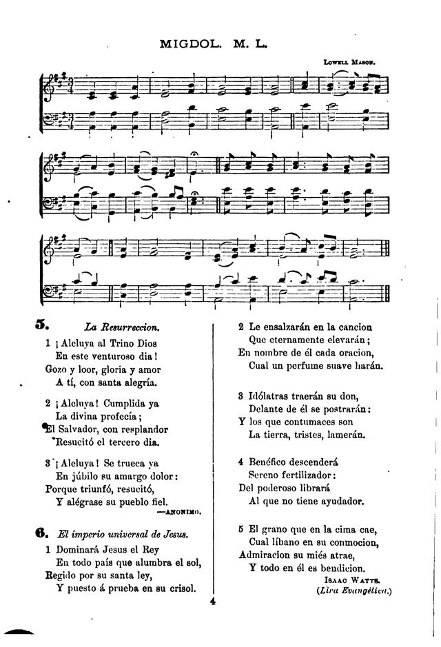 Himnario de la Iglesia Metodista Episcopal page 12