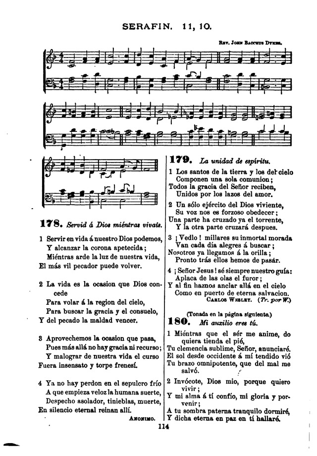 Himnario de la Iglesia Metodista Episcopal page 122