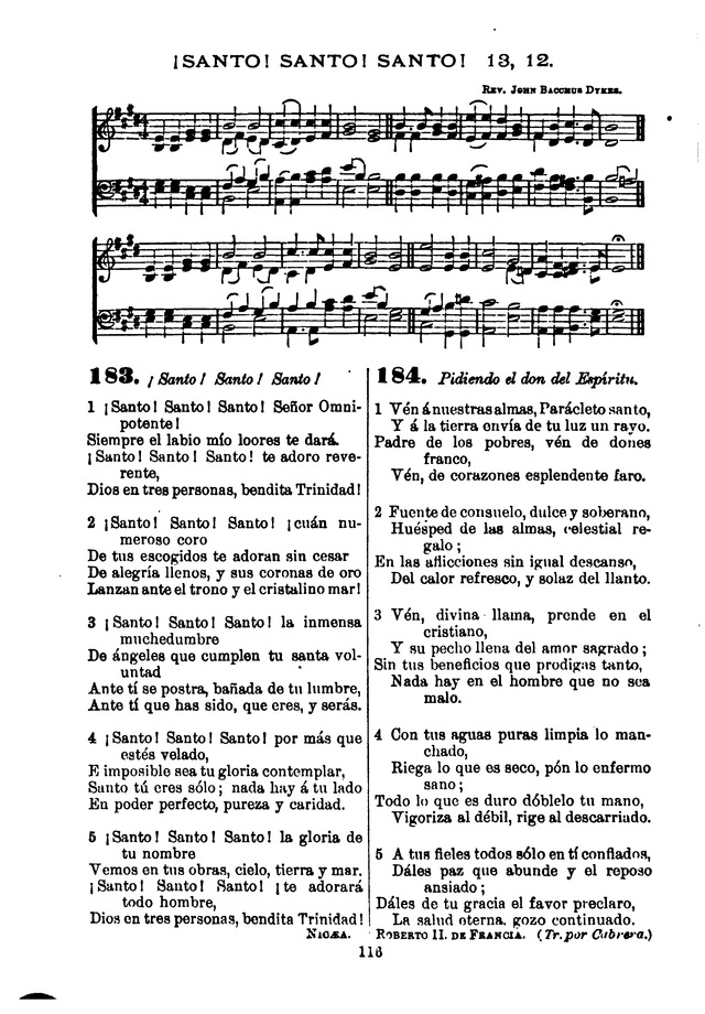 Himnario de la Iglesia Metodista Episcopal page 124