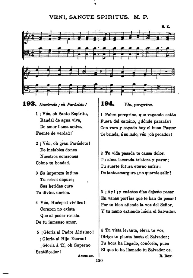 Himnario de la Iglesia Metodista Episcopal page 128
