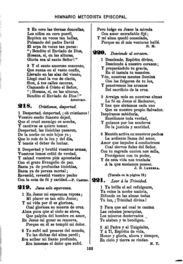 Himnario de la Iglesia Metodista Episcopal page 141