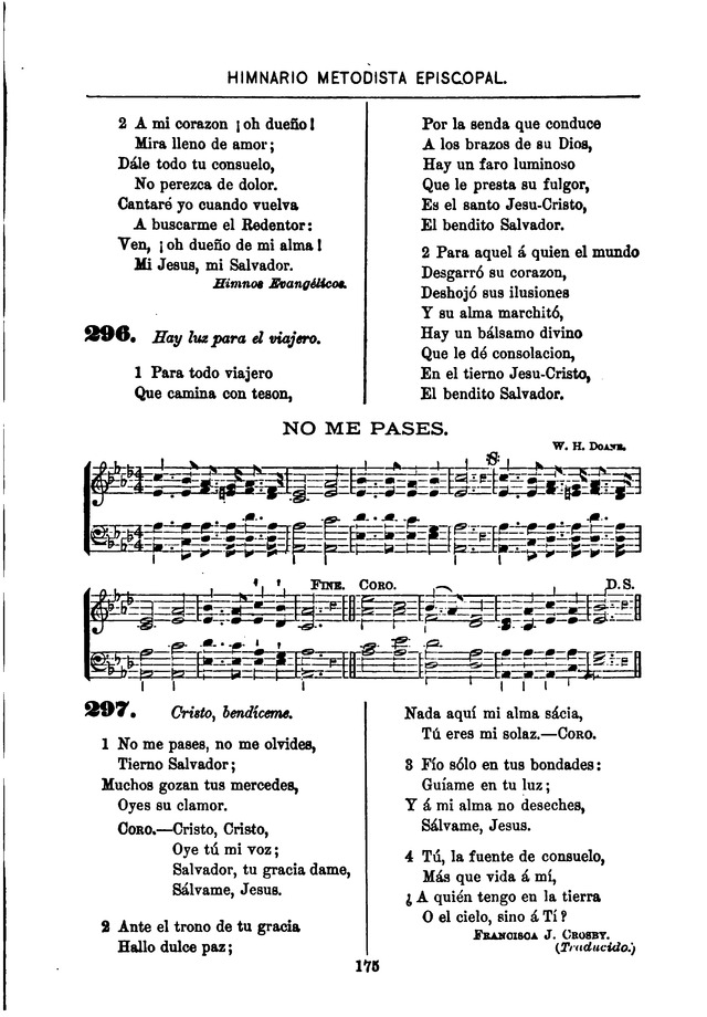 Himnario de la Iglesia Metodista Episcopal page 183