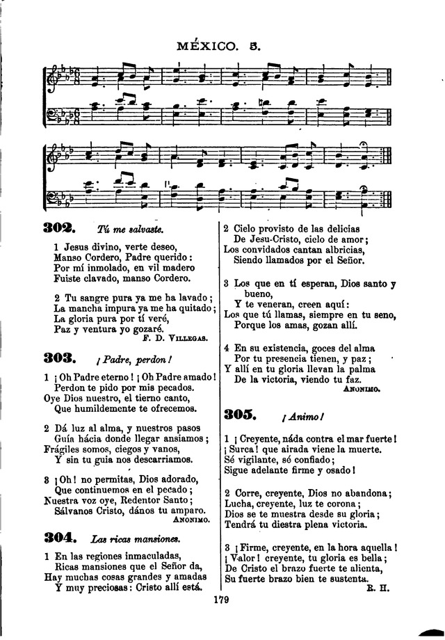 Himnario de la Iglesia Metodista Episcopal page 187