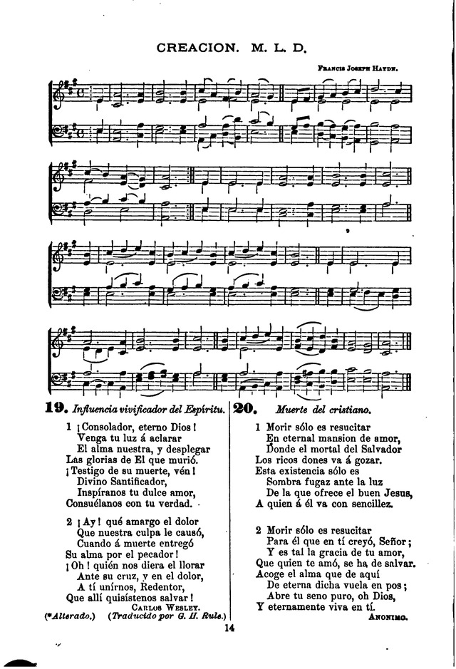 Himnario de la Iglesia Metodista Episcopal page 22