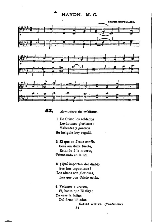 Himnario de la Iglesia Metodista Episcopal page 42