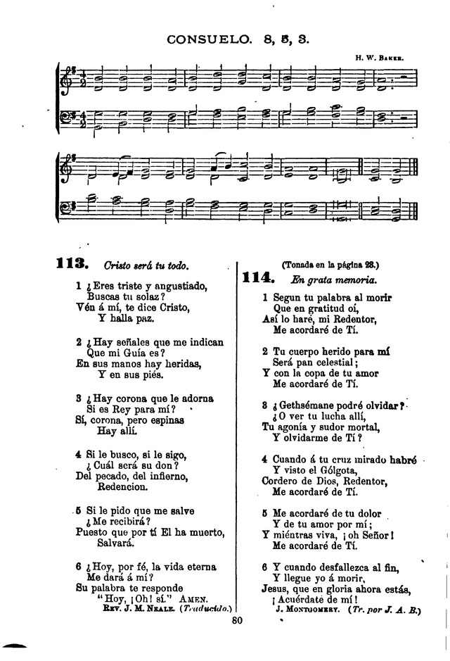 Himnario de la Iglesia Metodista Episcopal page 90