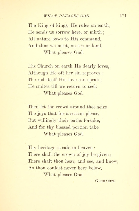 Hymns from the Land of Luther: translated from the German page 171