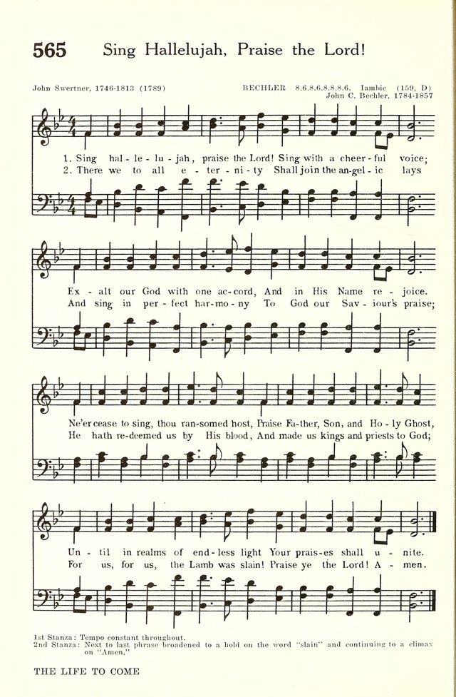 Hymnal and Liturgies of the Moravian Church page 733