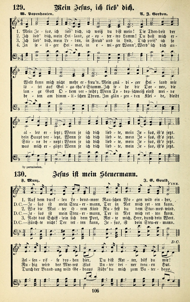 Heils-Lieder, eine Sammlung Geistlicher Lieder für Sonntagsschulen, Jugendvereine page 104