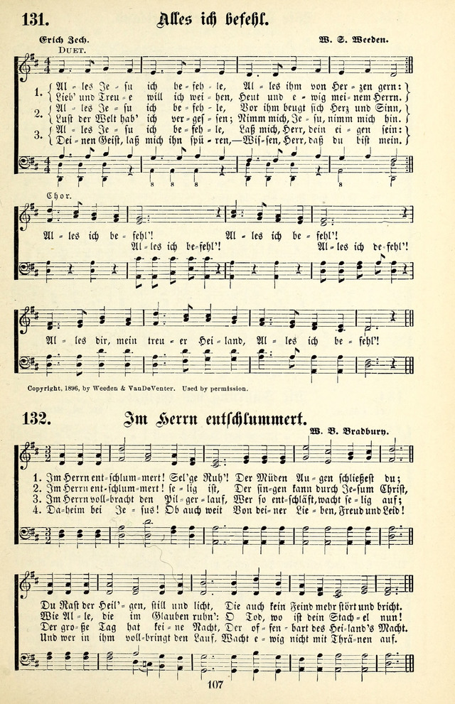 Heils-Lieder, eine Sammlung Geistlicher Lieder für Sonntagsschulen, Jugendvereine page 105