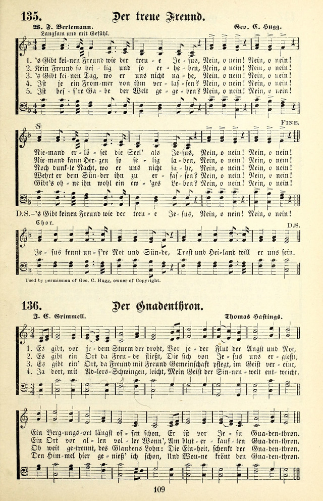 Heils-Lieder, eine Sammlung Geistlicher Lieder für Sonntagsschulen, Jugendvereine page 107