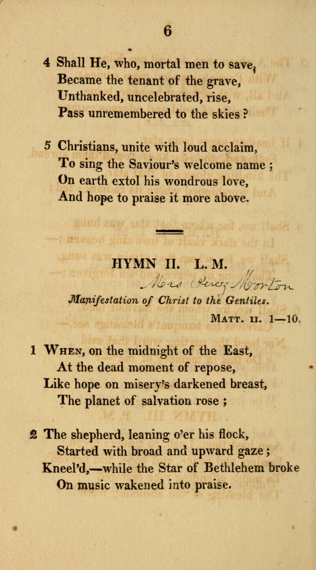 Hymns for the Lords Supper: original and selected. (2nd ed.) page 6
