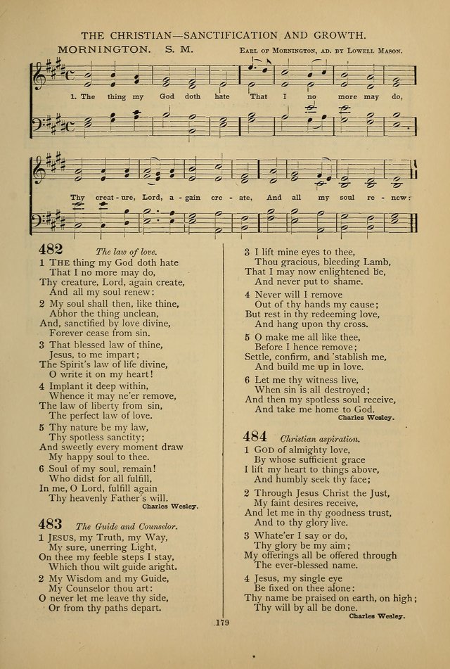 Hymnal of the Methodist Episcopal Church page 176