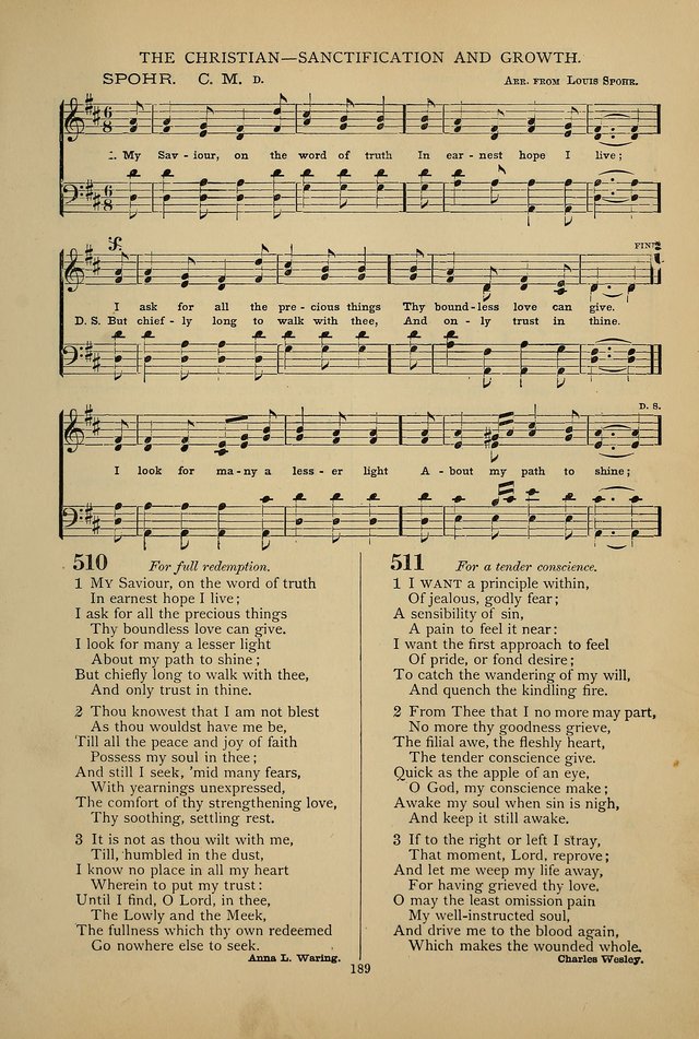 Hymnal of the Methodist Episcopal Church page 186