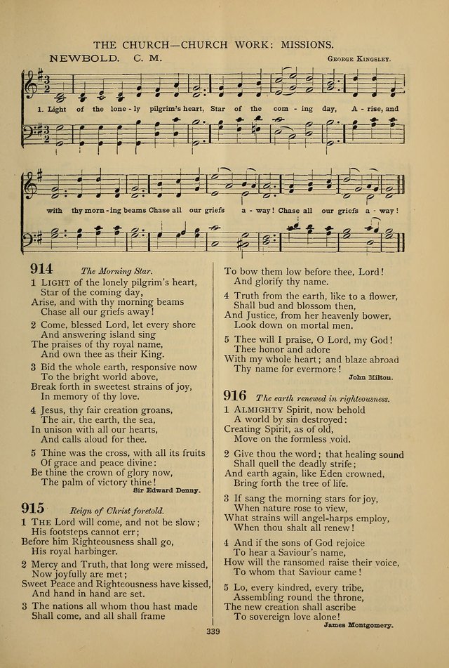Hymnal of the Methodist Episcopal Church page 336