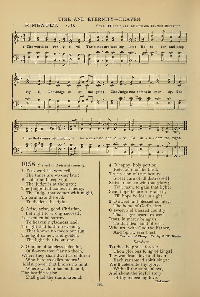 Hymnal of the Methodist Episcopal Church page 391