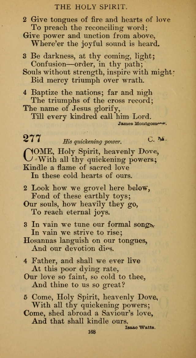 Hymnal of the Methodist Episcopal Church page 168