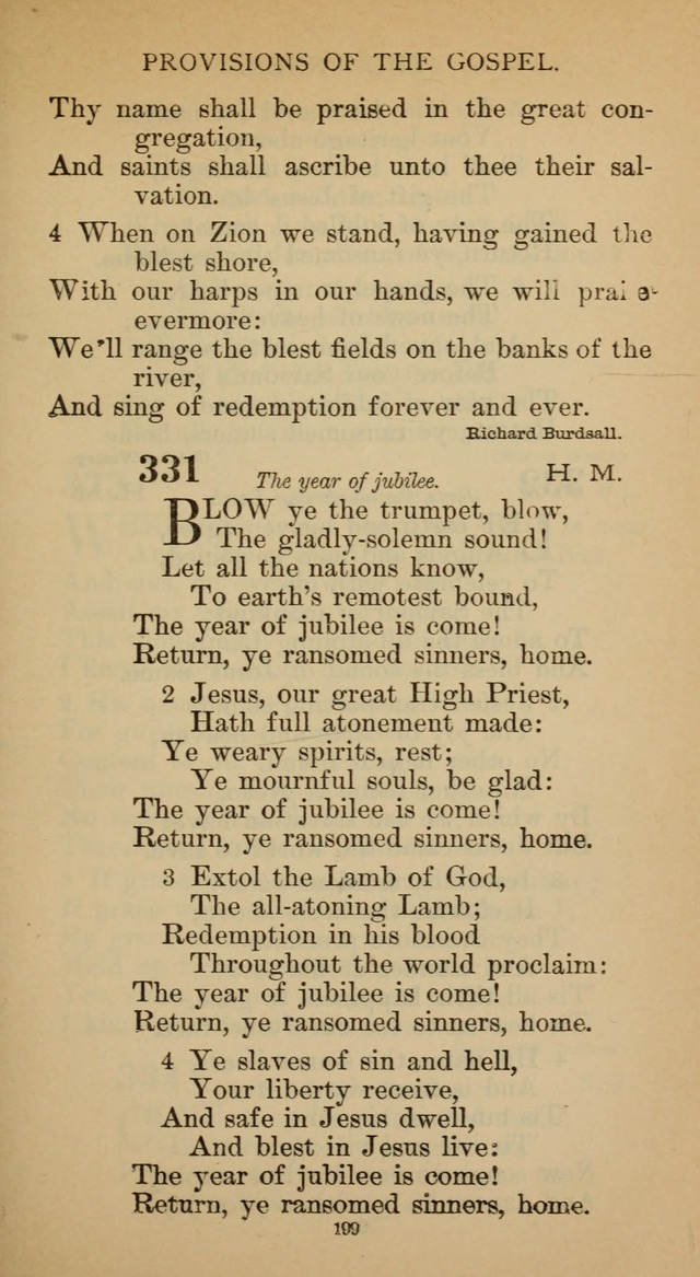Hymnal of the Methodist Episcopal Church page 199