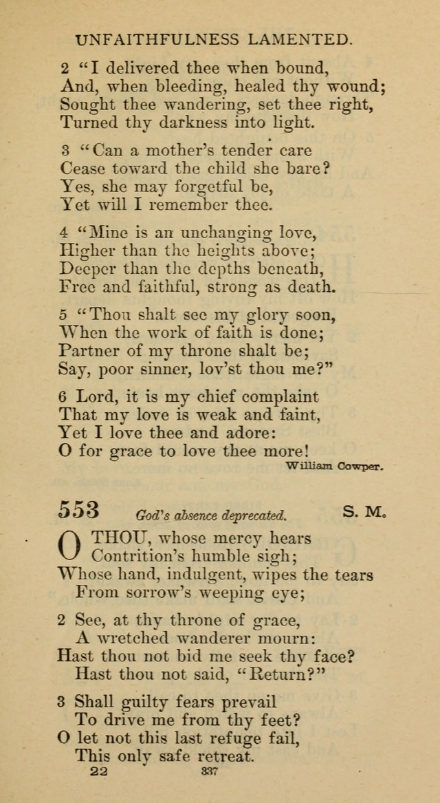 Hymnal of the Methodist Episcopal Church page 337