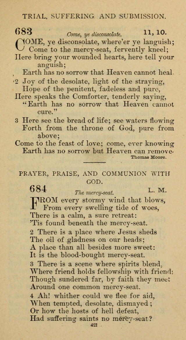 Hymnal of the Methodist Episcopal Church page 421
