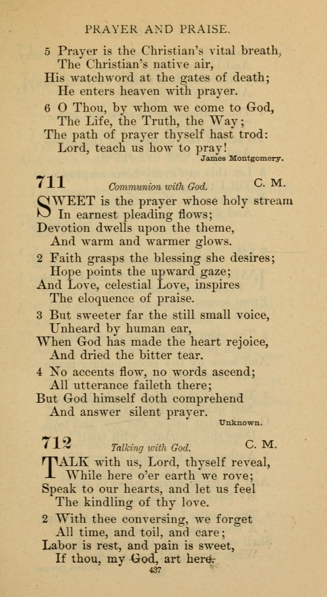 Hymnal of the Methodist Episcopal Church page 437