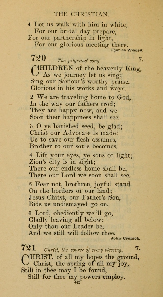 Hymnal of the Methodist Episcopal Church page 442