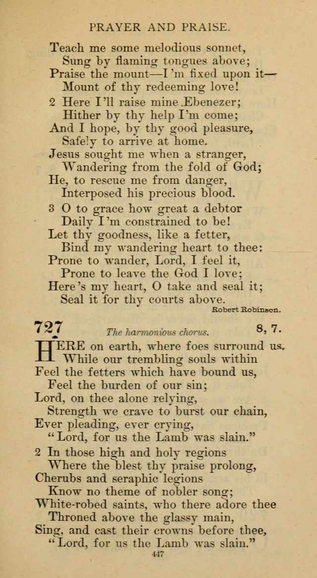 Hymnal of the Methodist Episcopal Church page 447