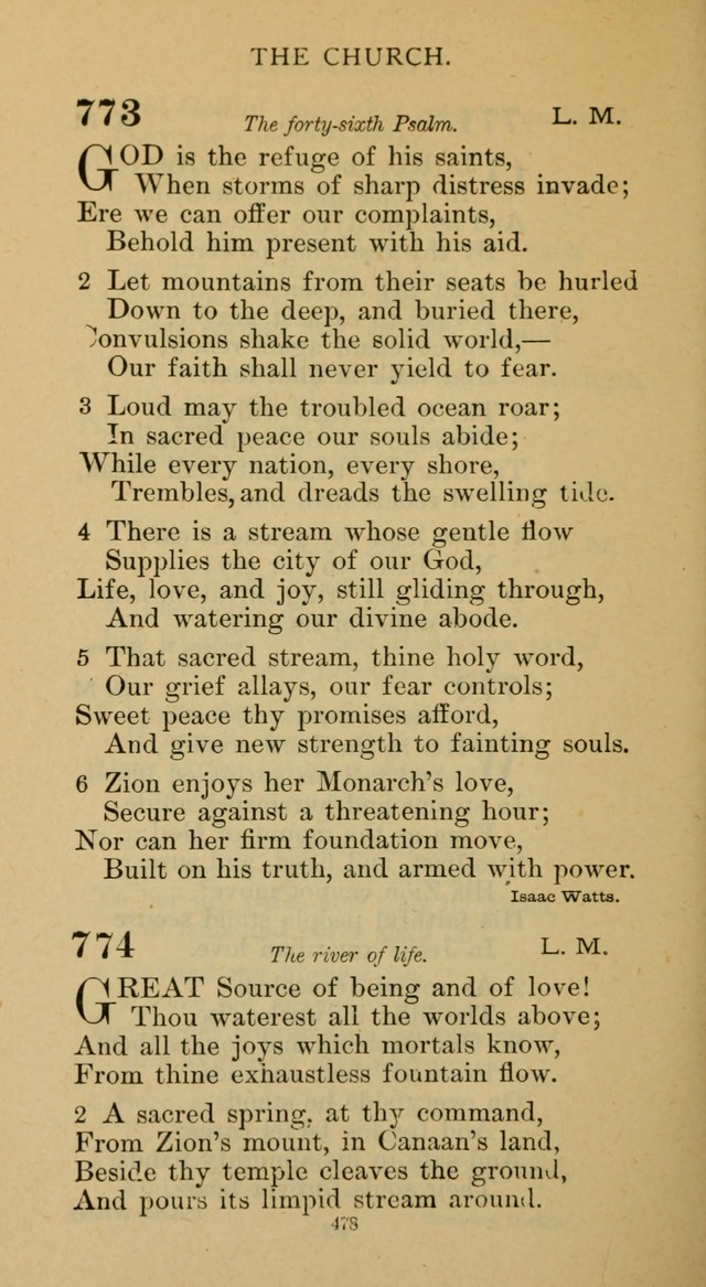 Hymnal of the Methodist Episcopal Church page 478